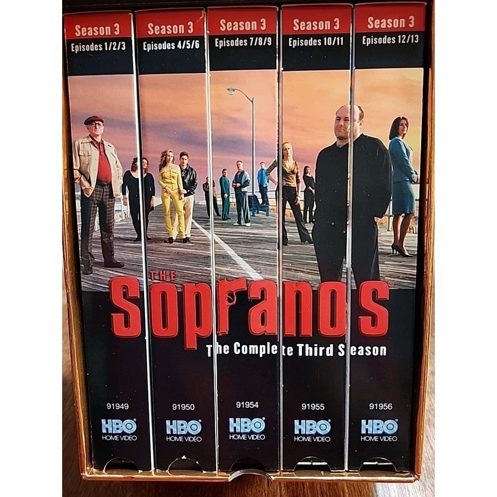 The Complete Third Season of the soprano's 5 tapes in box set  (VHS, 2002)